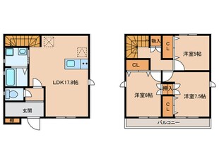 仮)森越町のお家A棟の物件間取画像